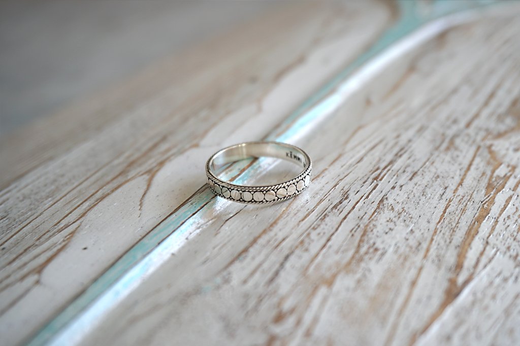 Women's Silver Midi Ring Stackable Boho chic Gypsy Handmade Jewelry Kemmi Collection