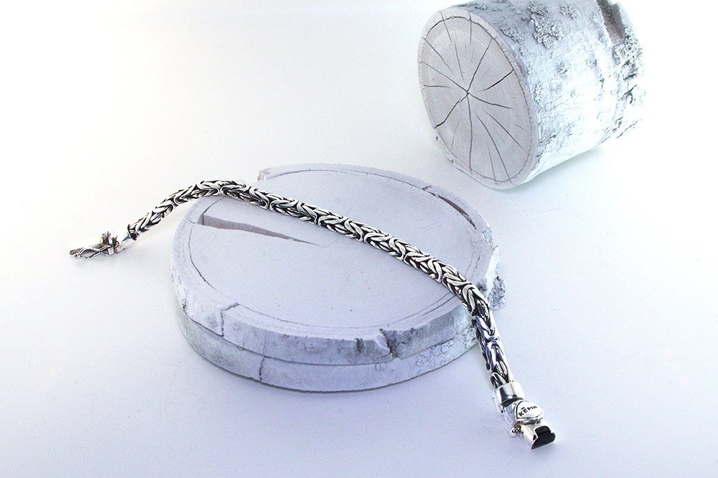 men's sterling silver bracelet snake style fashion jewelry kemmi collection