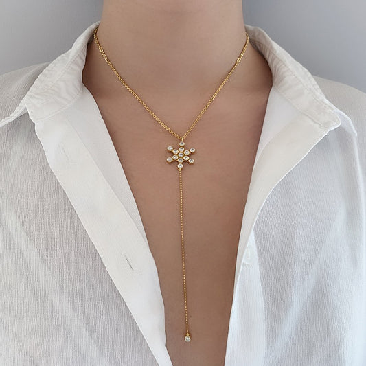 Collier Y Or Jaune Fruit De Vie