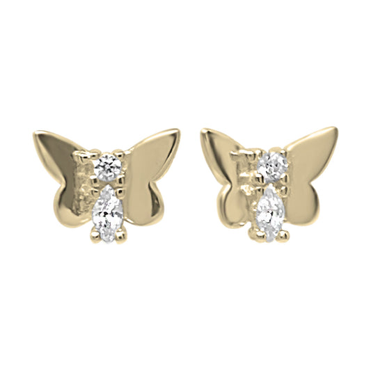 Boucles D'oreilles Tige Papillon