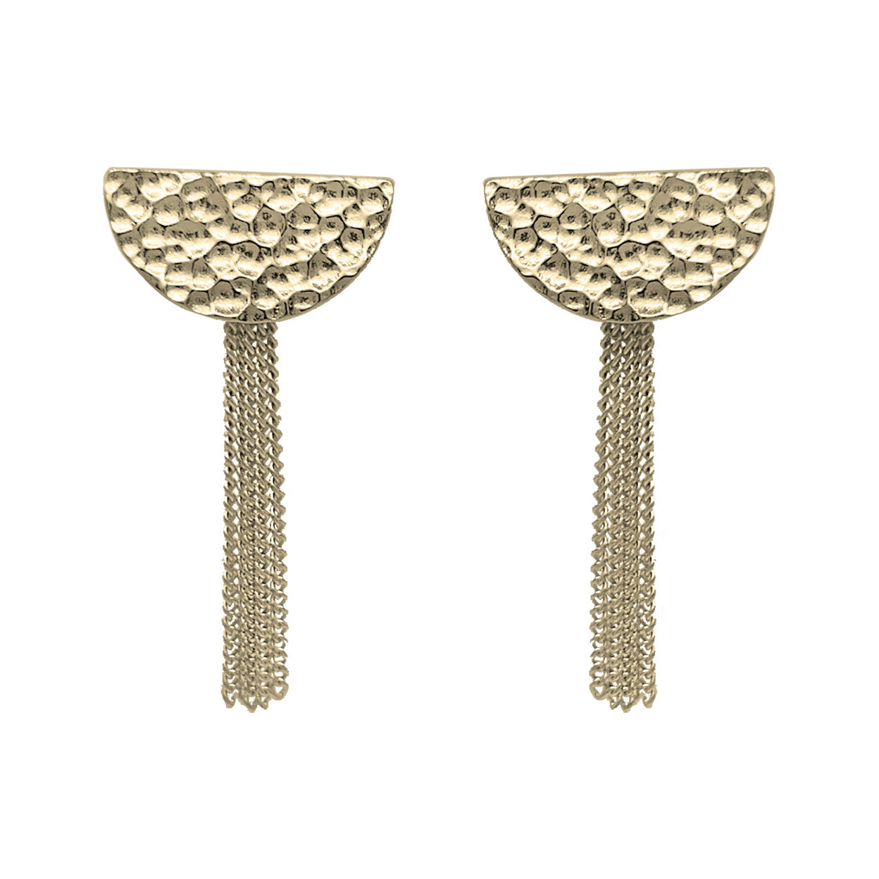 Half moon tassel earrings outlet