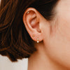 Boucles d'oreilles Lena avec perles CZ