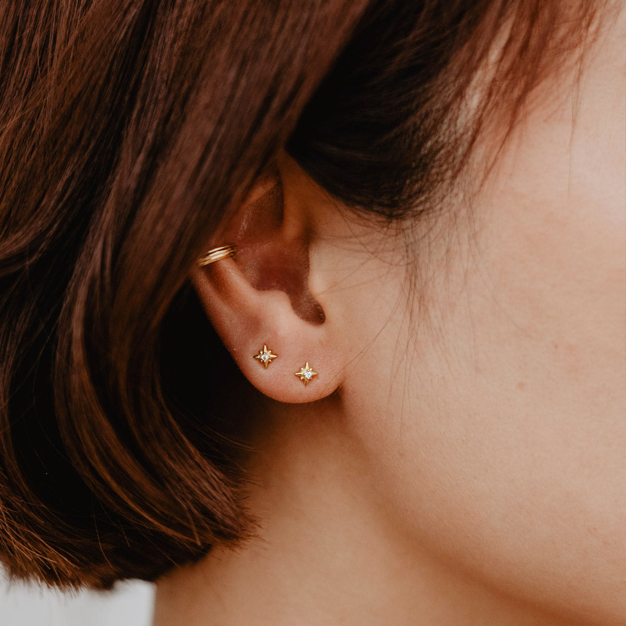 North Star Stud Earrings