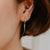 Spike CZ Hoop Earrings