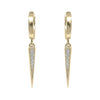 Boucles d'oreilles créoles Spike CZ