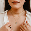 Collier en nacre noire Aurora dorée
