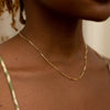 Gold Vermeil Paper Clip Necklace