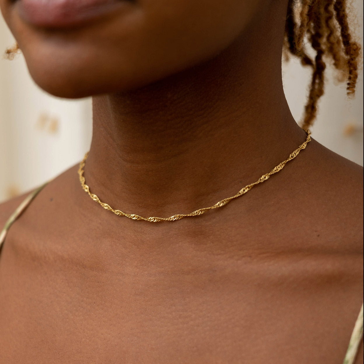 Collier Singapour Or Vermeil