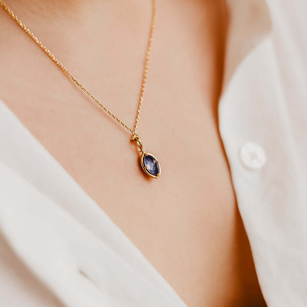 Zalie Lapis Lazuli & Crystal Necklace