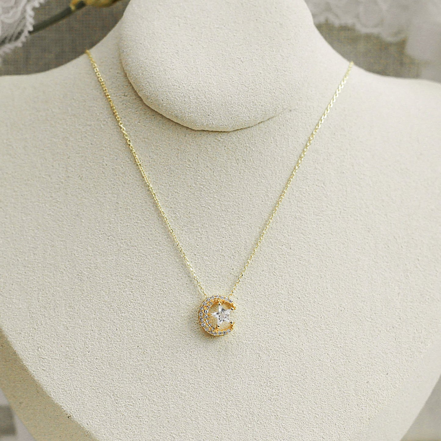 Gold The One CZ Necklace