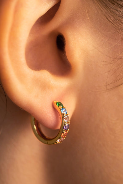 Boucles d'oreilles créoles Celestia