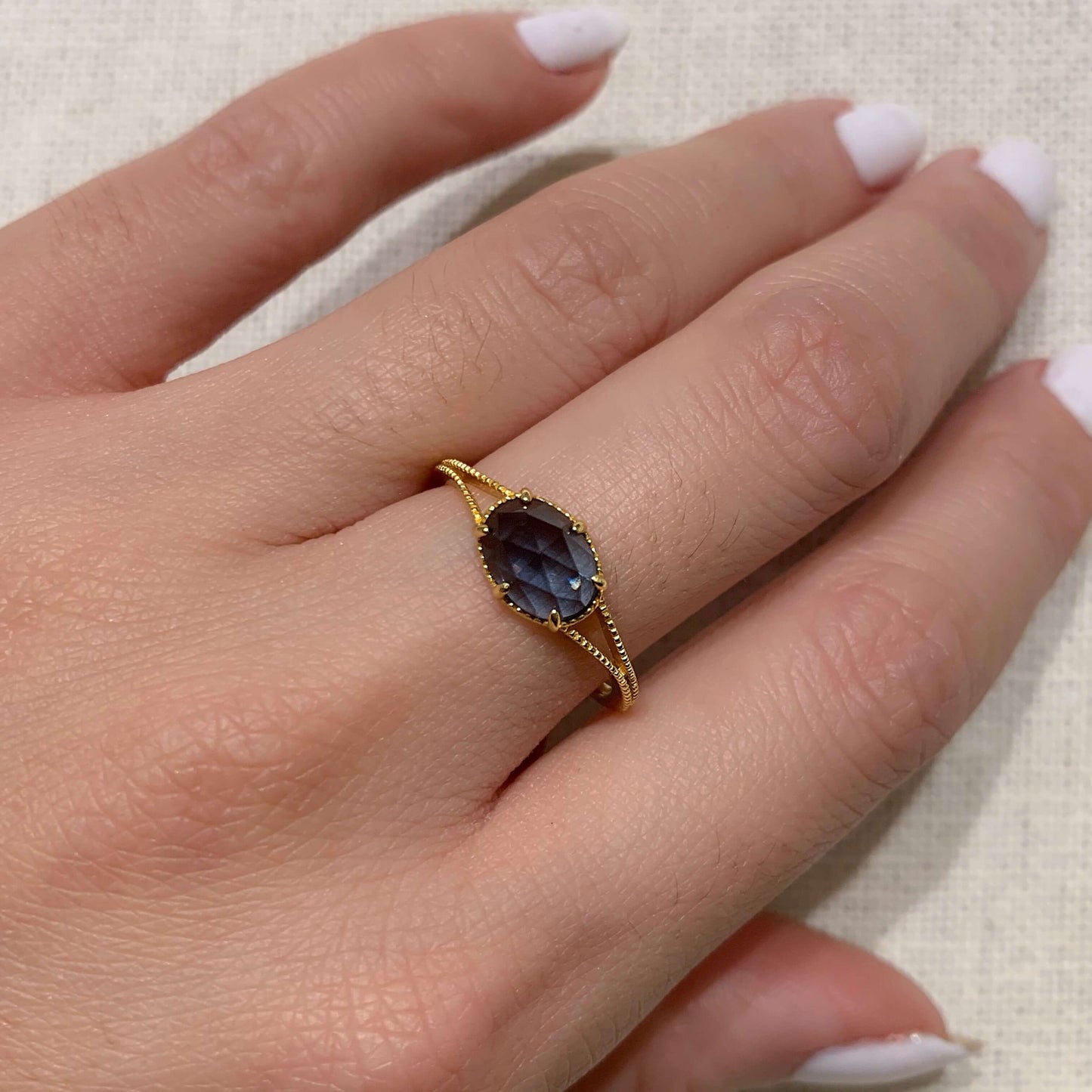 Chandra London Blue Topaz Ring