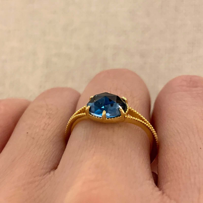 Chandra London Blue Topaz Ring