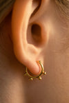 Boucles d'oreilles créoles à pois