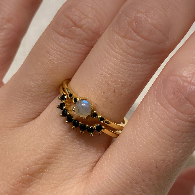 Bague Liv Noir CZ