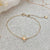 dainty gold vermeil bracelet adjustable slider opal stone cubic zirconia handmade jewelry kemmi collection