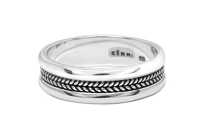 ring sterling silver men's everyday ring style modern jewelry kemmi Collcetion