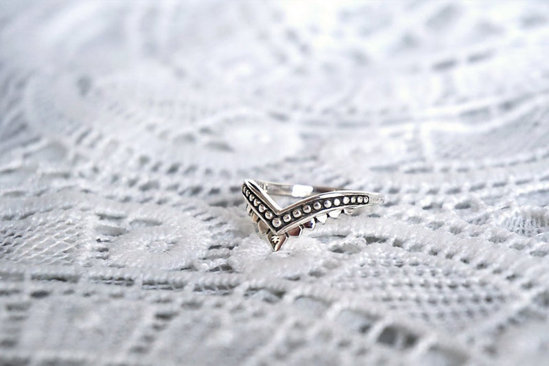bague en argent sterling boho plume style bohème empilable gypsy kemmi collection