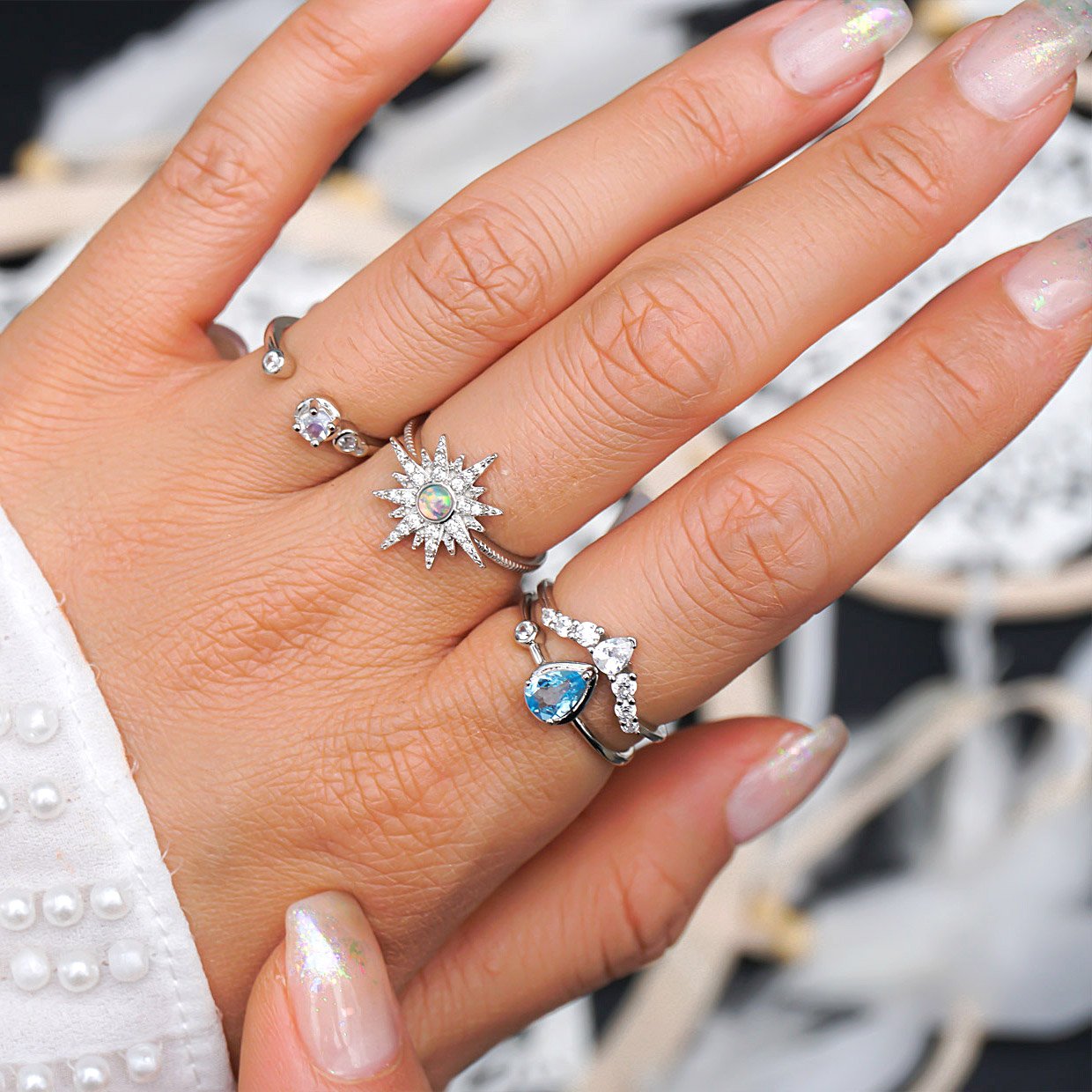 Bague Topaze Bleu Suisse Briar