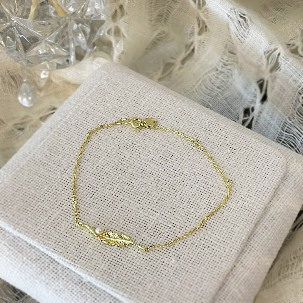Bracelet Or Perle Alouette