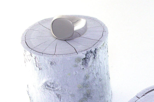 men's sterling silver ring signet style modern polished jewelry fashion handmade kemmi collection