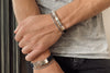men's leather bracelets sterling silver modern contemporary style jewelry kemmi collection