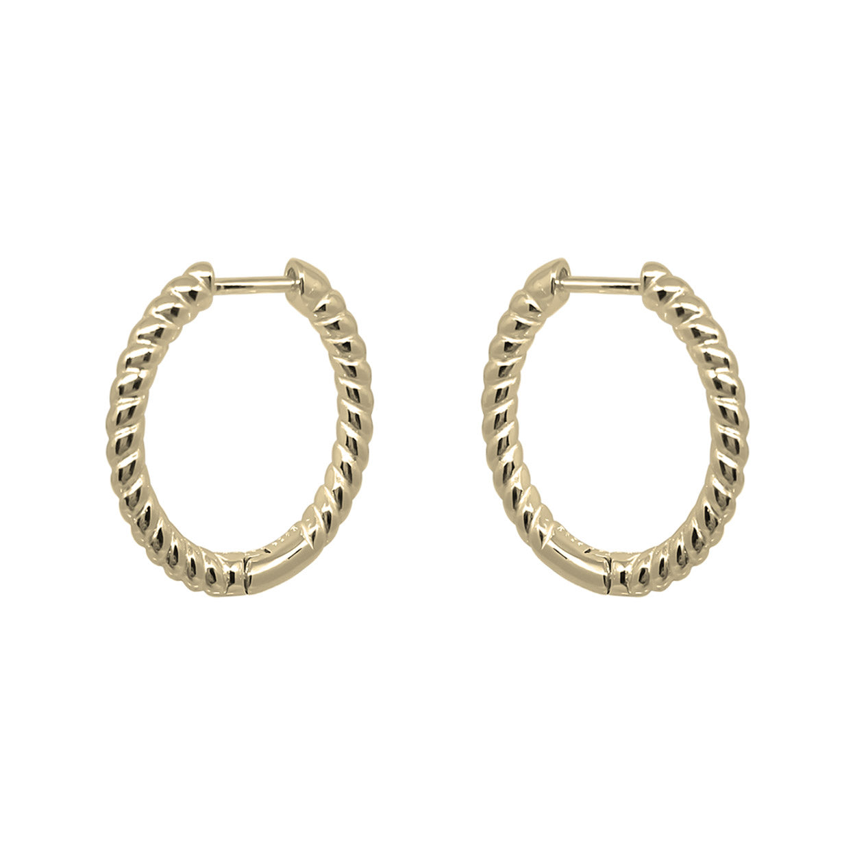 Medium Twist Hoops
