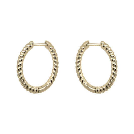Medium Twist Hoops