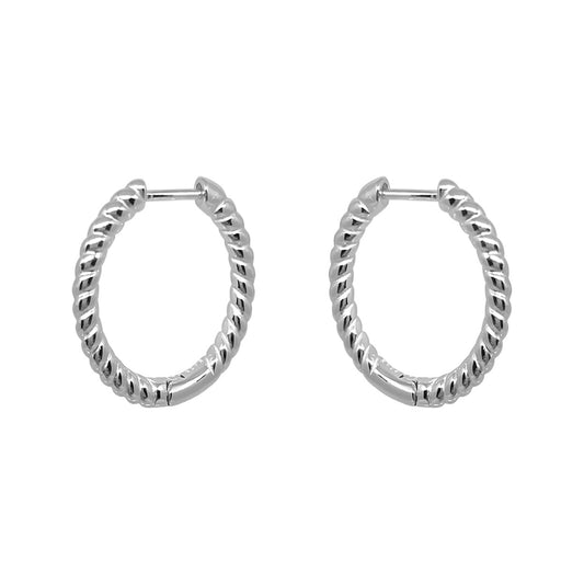 Medium Twist Hoops