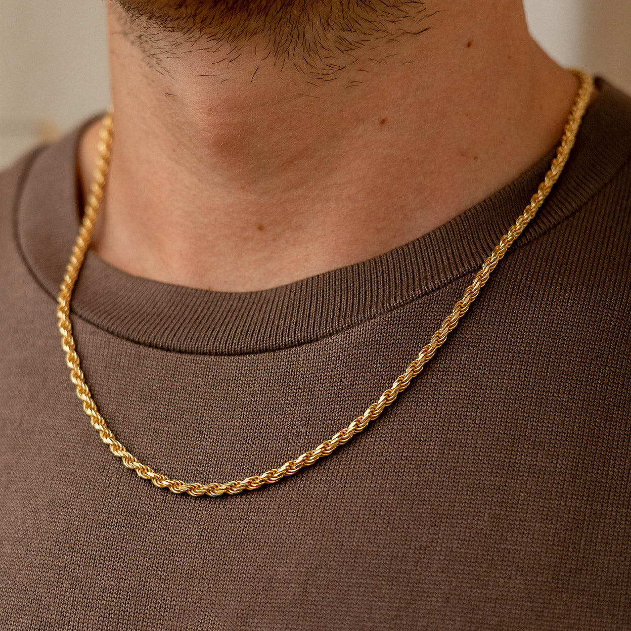 Rope Chains Necklaces & Bracelets » Gold & Silver