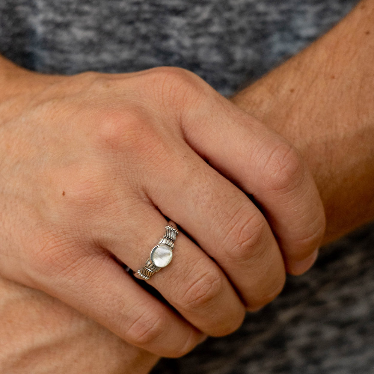 Men's Silver Neo Ring