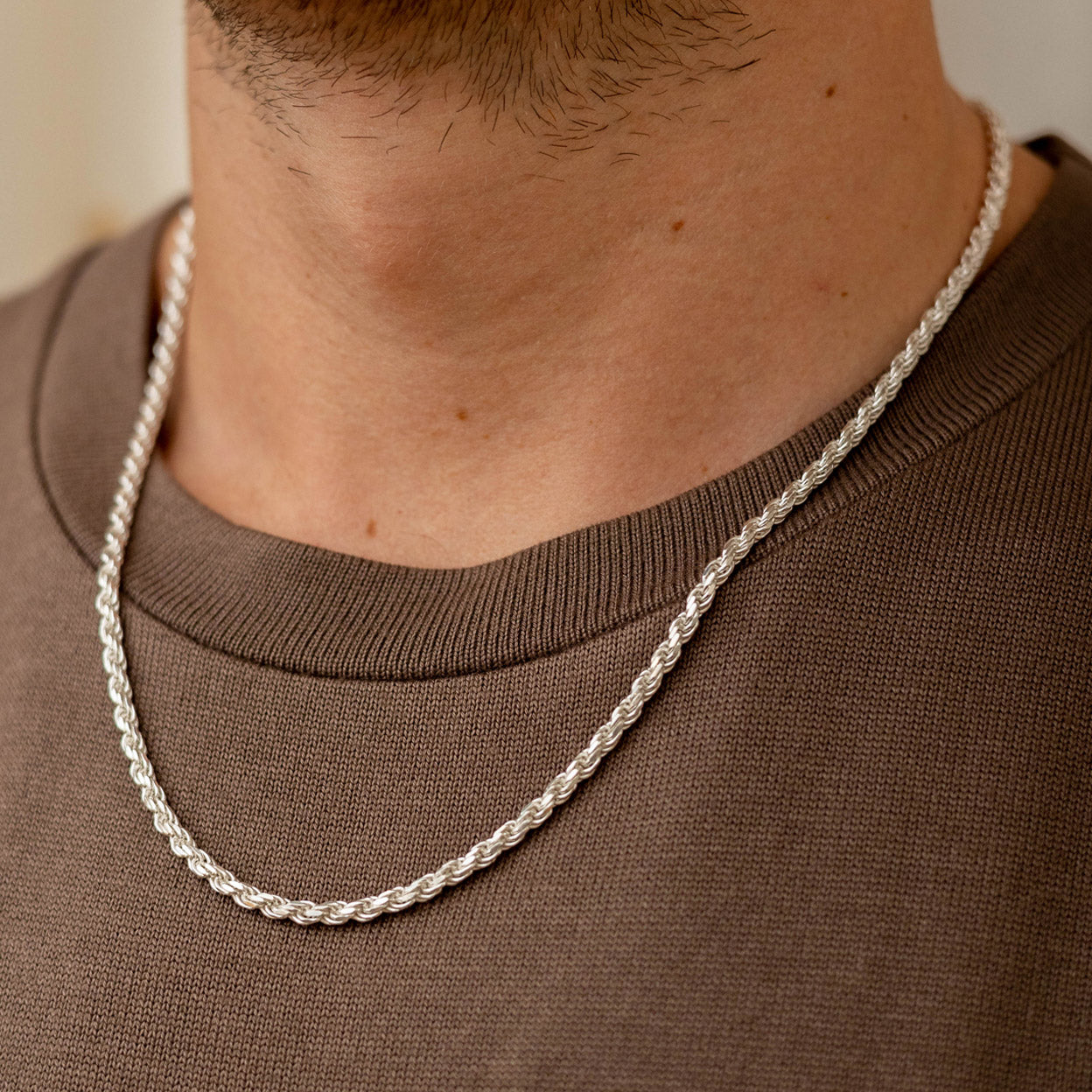 3mm Rope Necklace | Gold & Silver Jewelry for Women & Men – KEMMI ...