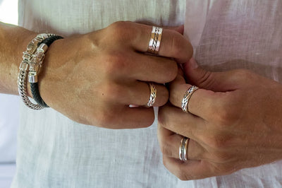 Mens ring set sales