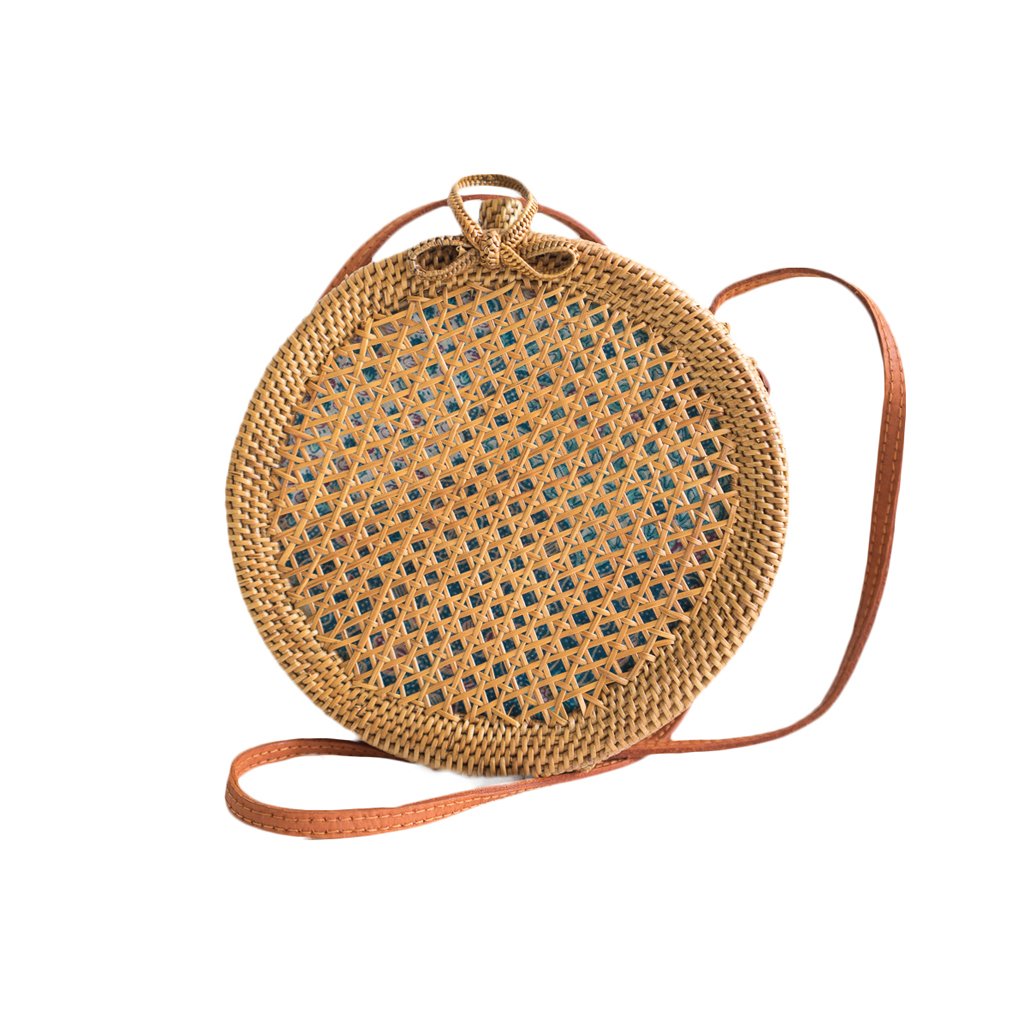 Sac en filet naturel rond classique