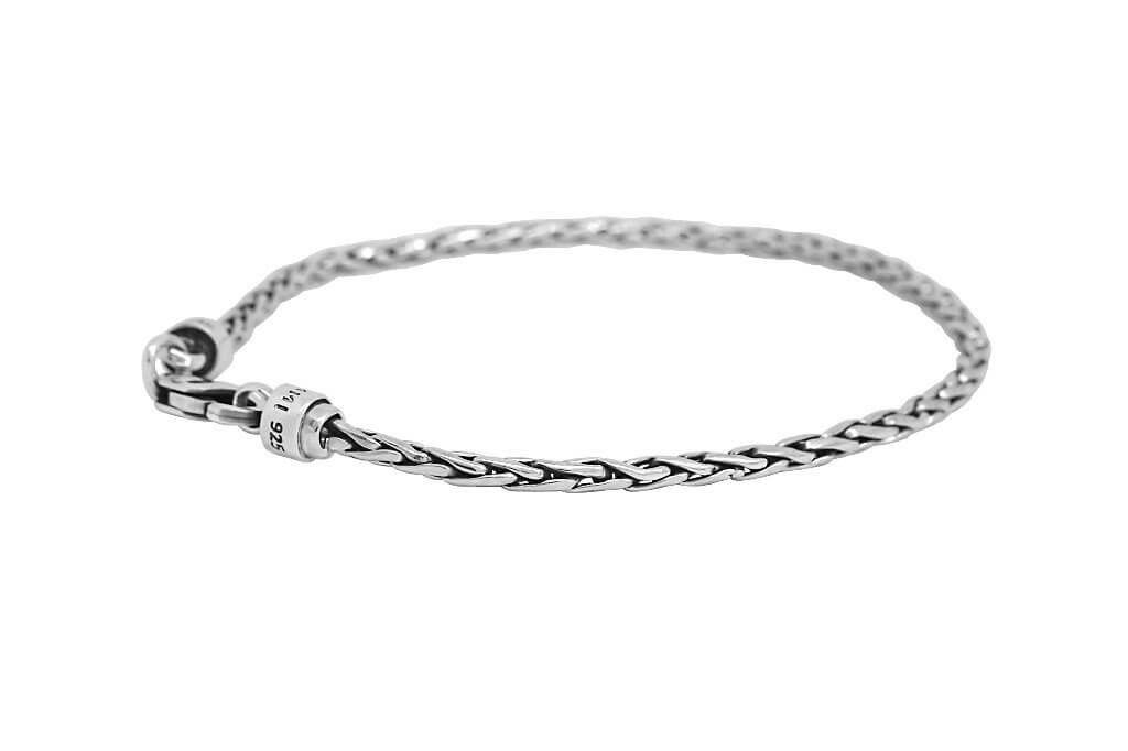 Bracelet homme mini croix en argent