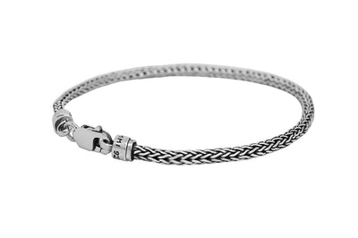 men's thin sterling silver bracelet modern everyday style accessory kemmi collection