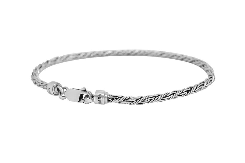 Men's Silver Mini Twist Bracelet