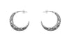 Boucles d'oreilles pour femmes en forme de lune en argent sterling bijoux bohème style collection kemmi