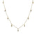 14k gold vermeil multi char drop necklace cubic zirconia elegant style kemmi jewelry boho style