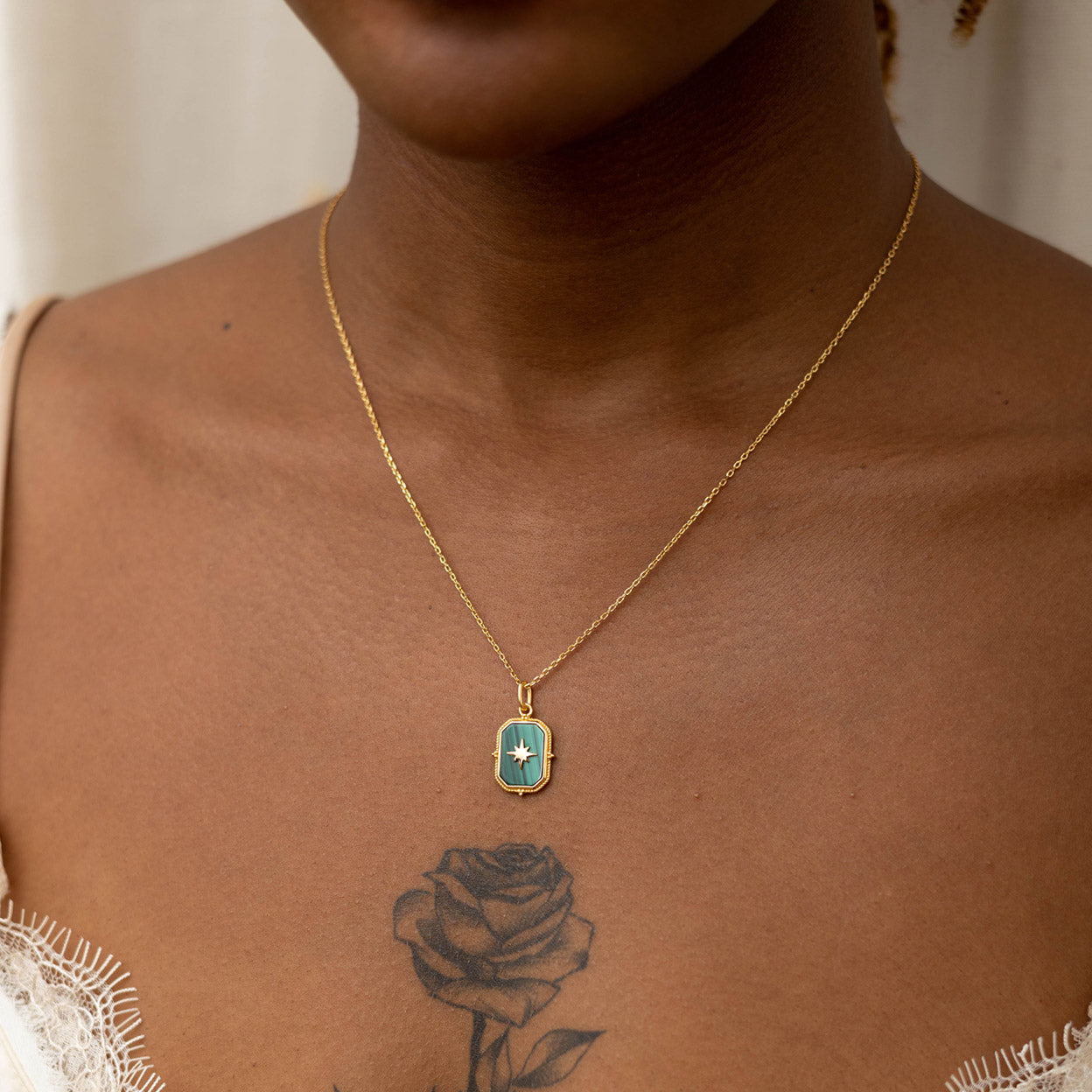 North Star Malachite Necklace