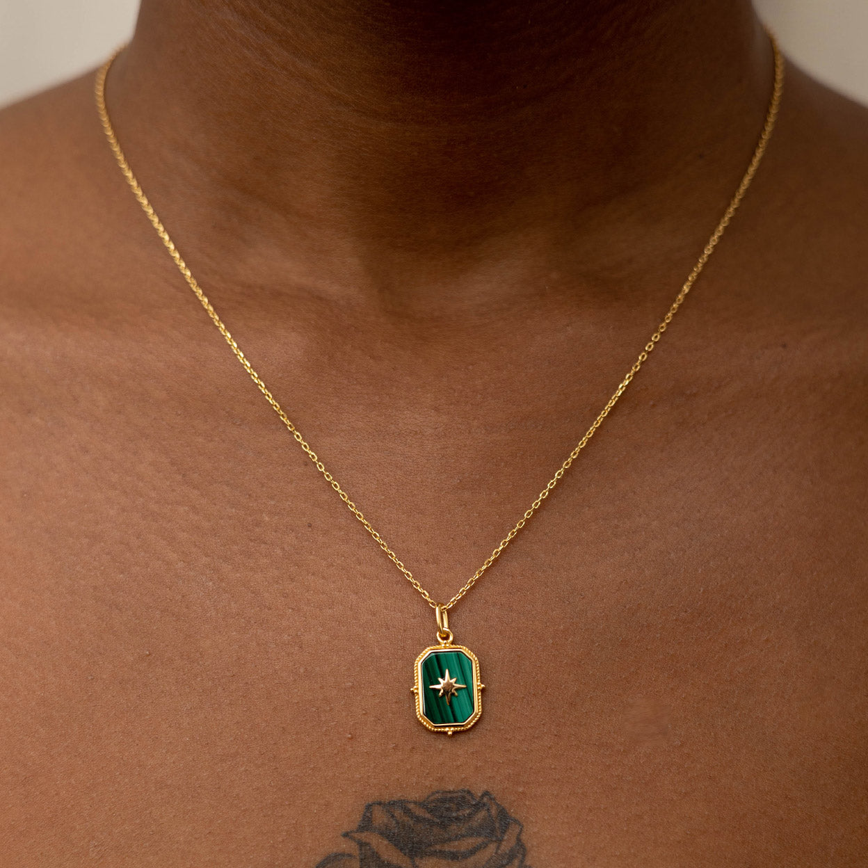 North Star Malachite Necklace