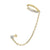 14k gold vermeil pavé cuff chain earring boho chic kemmi jewelry
