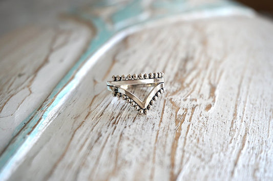 Silver Ring Stackable Bohemian Gypsy Handmade Jewelry Kemmi Collection