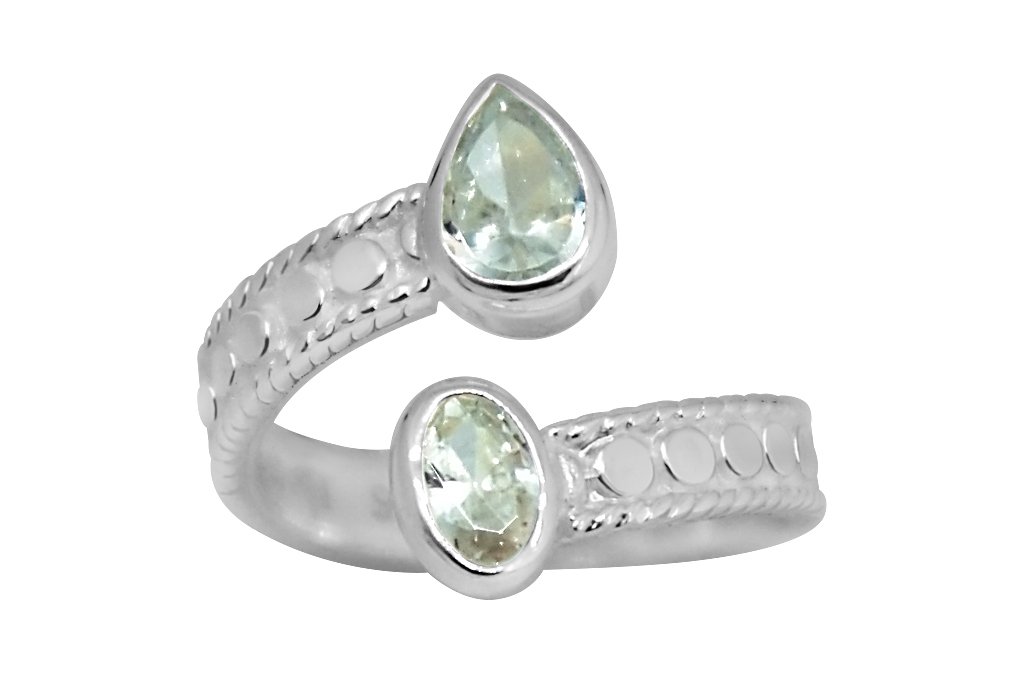 Bague Femme Argent Blanc Fait Main Zircon Cubique Bijoux chic collection kemmi
