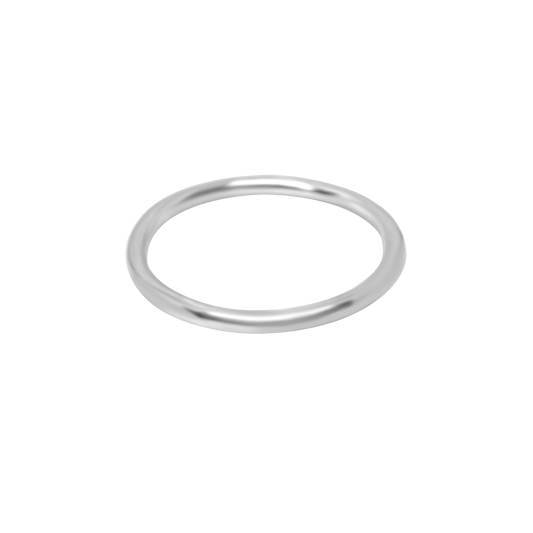 sterling silver band ring classic dainty style jewelry stackable kemmi collection