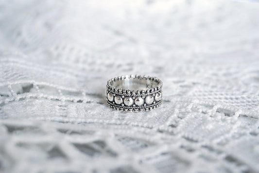 women's handmade sterling silver ring bohemian boho chic jewelry gypsy style kemmi collection