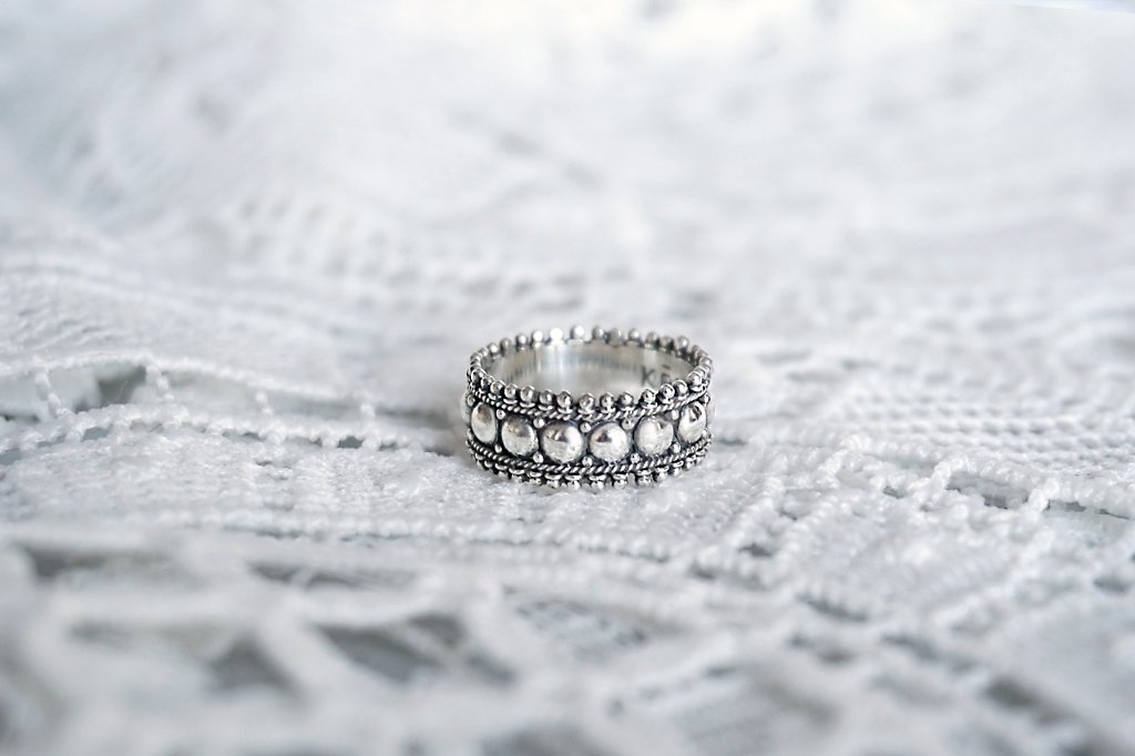 Silver Princess Ring Handmade Vintage Jewelry for Women KEMMI