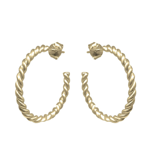 Rope Stud Hoops