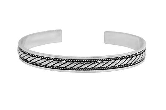 men's sterling silver cuff bangle bracelet modern casual style jewelry kemmi collection