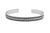 bracelet manchette en argent sterling pour hommes, bijoux de style décontracté moderne, collection kemmi